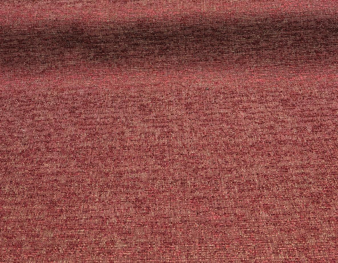 Rawhide Monarch Cotton Polyester Fabric - Burgundy Red Slubbed Textured, 54" Width (1 Yard)