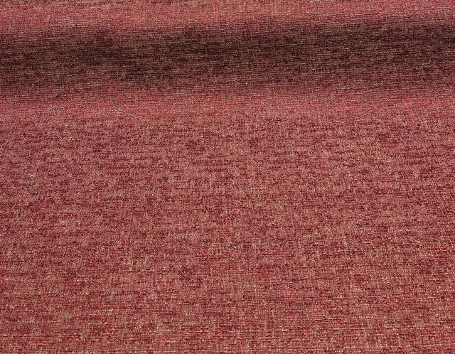 Rawhide Monarch Cotton Polyester Fabric - Burgundy Red Slubbed Textured, 54" Width (1 Yard)