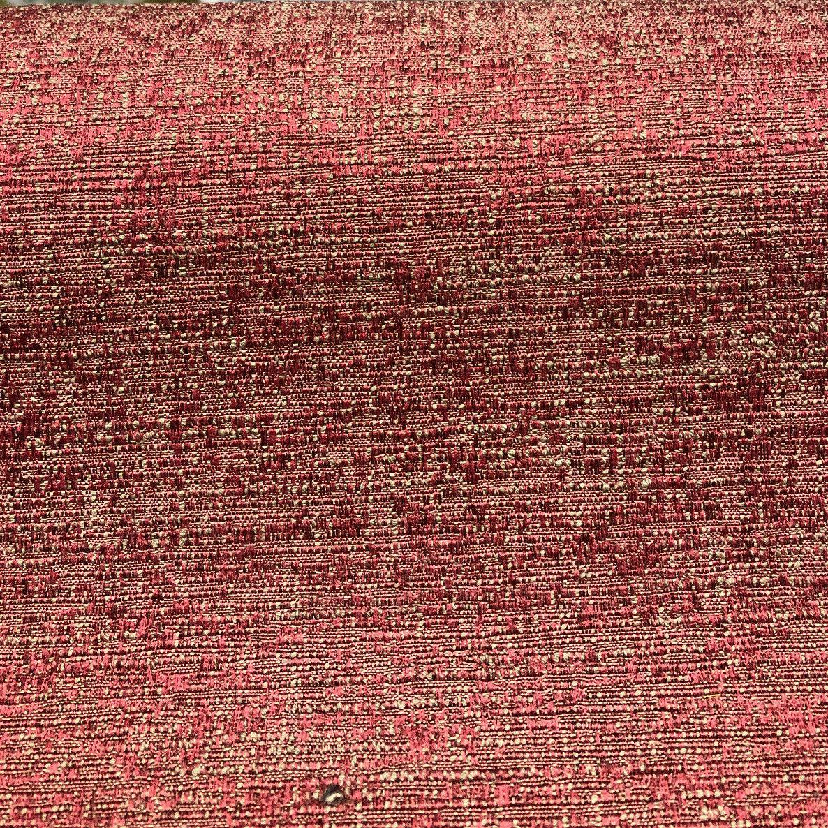 Rawhide Monarch Cotton Polyester Fabric - Burgundy Red Slubbed Textured, 54" Width (1 Yard)
