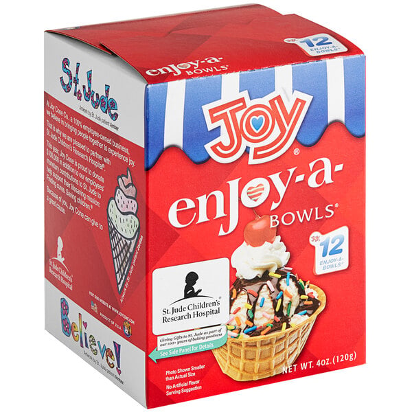 JOY Mini Waffle Cone Bowl - 144/Case