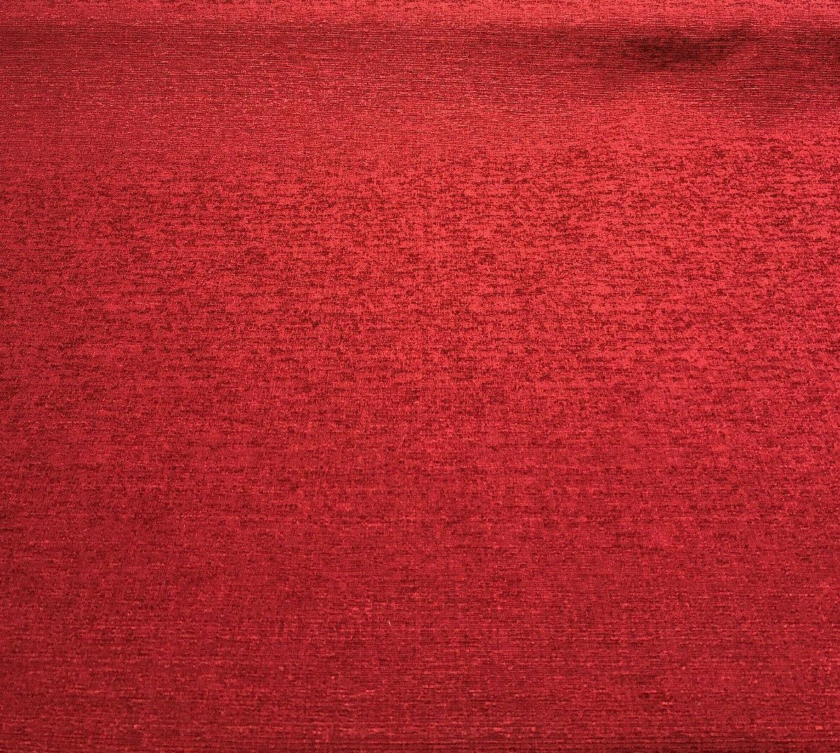 Fabricut Rawhide II Cotton Polyester Fabric - Carnation Red Slubbed Textured, 54" Width (1 Yard)