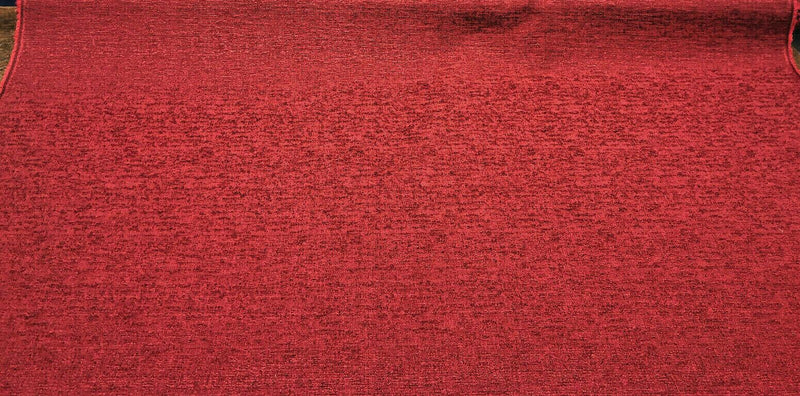 Fabricut Rawhide II Cotton Polyester Fabric - Carnation Red Slubbed Textured, 54" Width (1 Yard)