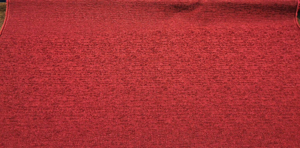 Fabricut Rawhide II Cotton Polyester Fabric - Carnation Red Slubbed Textured, 54" Width (1 Yard)