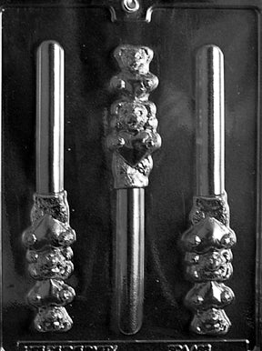 Bears With Hearts Pretzel Chocolate Mold - LPV132