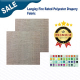 1 Yard Langley Fire Rated Polyester Drapery Fabric