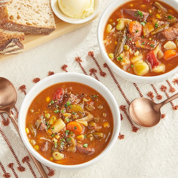 Spring Glen Fresh Foods Vegetable Soup with Beef 5 lb. - 2/Case