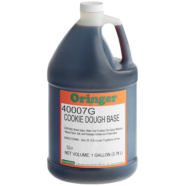 Oringer Cookie Dough Hard Serve Ice Cream Base 1 Gallon