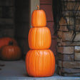 22 3/4" Nested Orange Plastic Pumpkins Halloween Decoration
