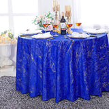 Seamless Round Gilded Marble Holland Velvet Tablecloth