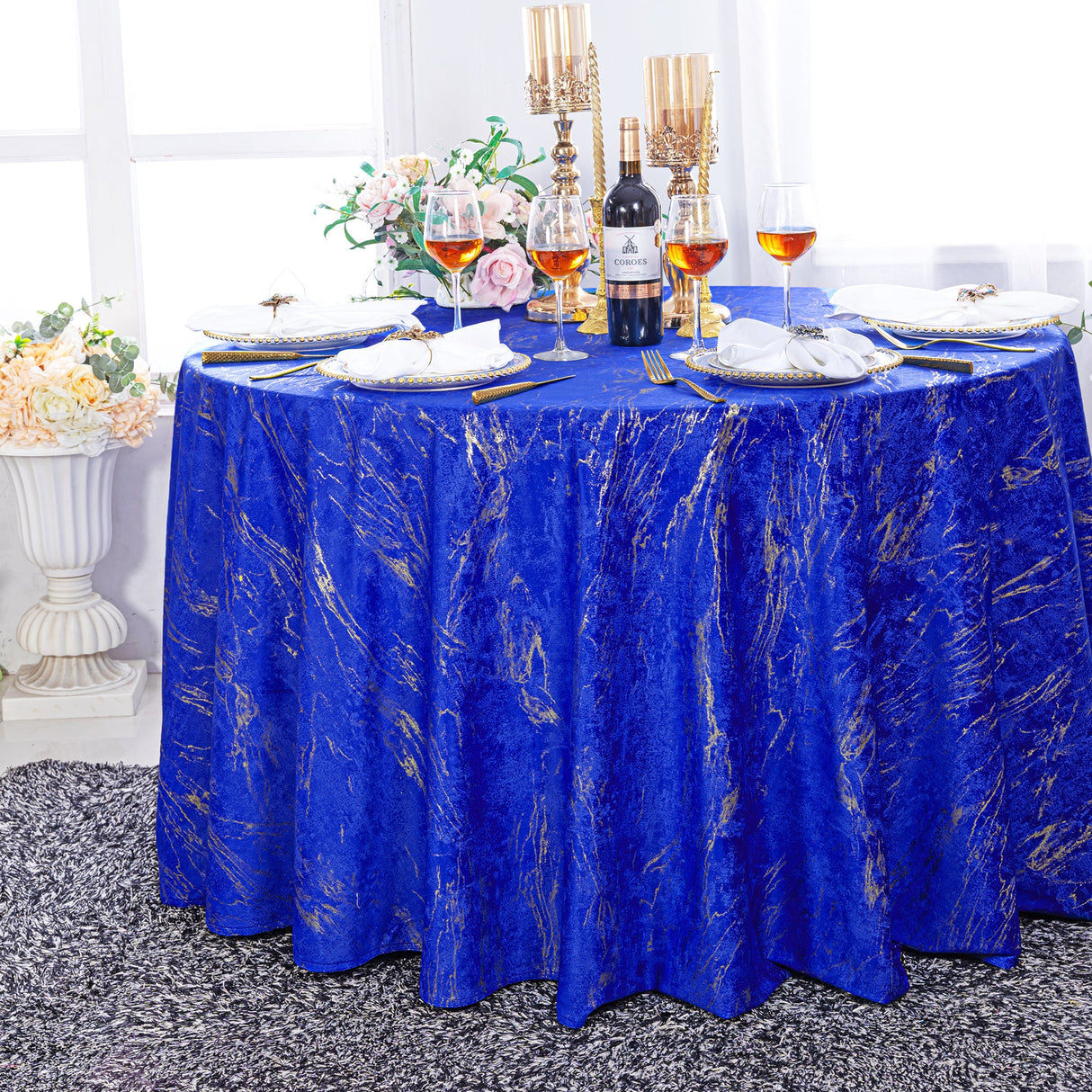 Round Holland Velvet Tablecloth
