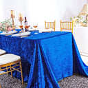 Seamless Rectangular Ice Crushed Velvet Tablecloth