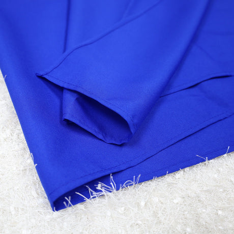 Square Polyester Table Overlay Topper 72x72 Royal Blue
