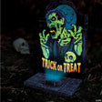 22" Light-Up Neon Zombie Tombstone Halloween Decoration