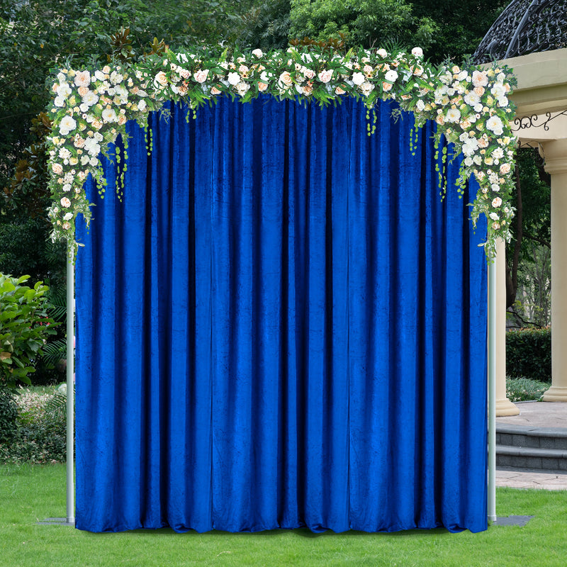 Velvet Backdrop Drape 14 ft x 57 in Royal Blue