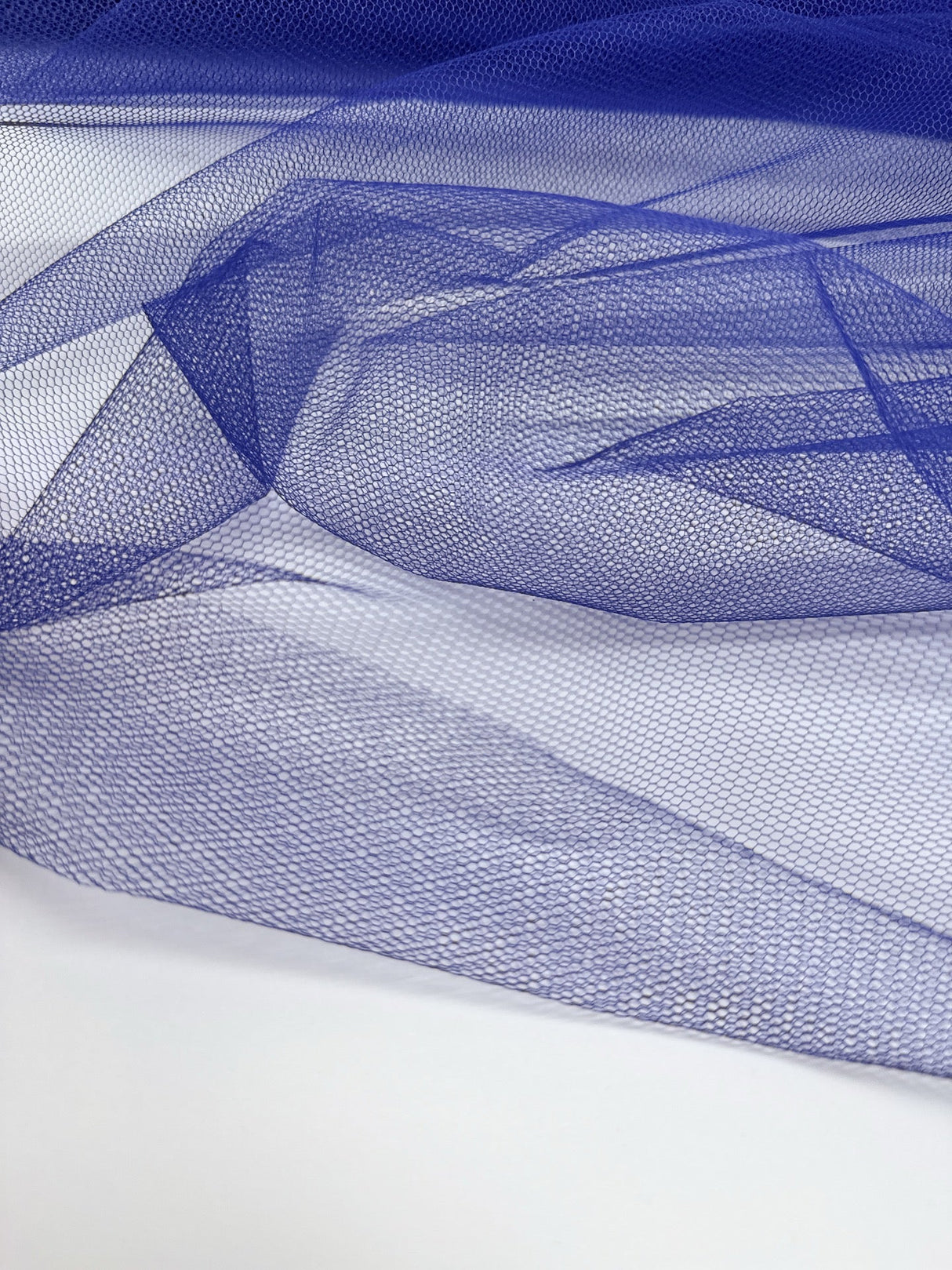 Blue Polyamide Mesh Fabric