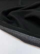 Black Wool Twill Fabric