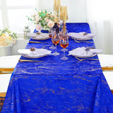 Velvet Rectangular Tablecloth 90x132 Royal Blue