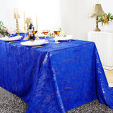 Rectangular Holland Velvet Tablecloth 90x156 Royal Blue