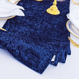 Velvet Table Runner 13x108 Navy Blue