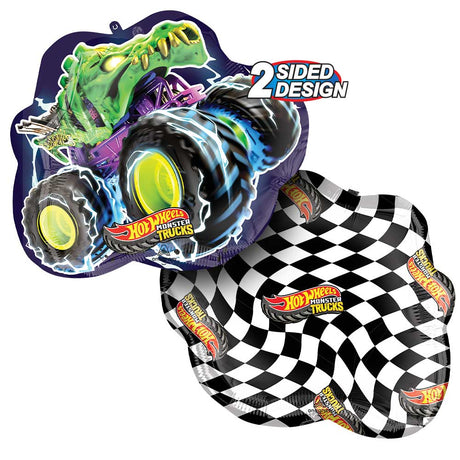 Foil Balloon Hot Wheels Monster Trucks