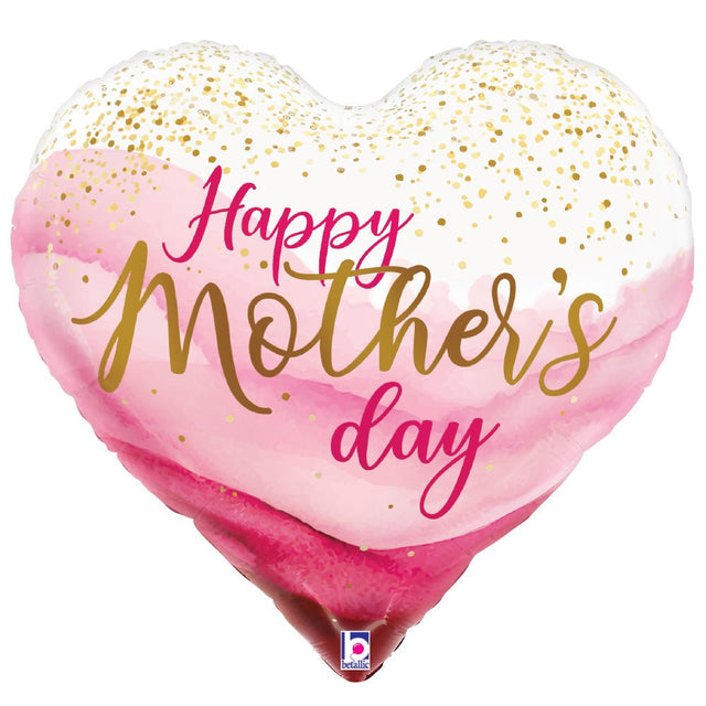 Mother's Day Pink Heart Foil Balloon