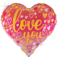 Heart Foil Balloon 23 Inch Ombre Love You