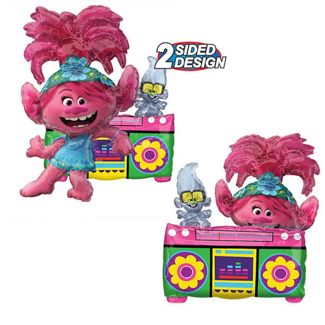 Foil Balloon Trolls World Tour Poppy