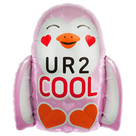 Foil Balloon U R 2 Cool Penguin