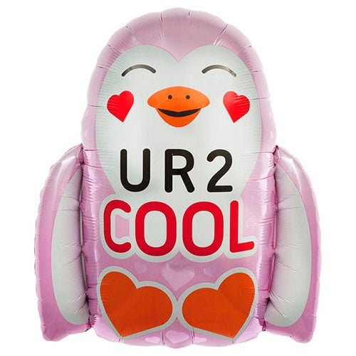 Foil Balloon U R 2 Cool Penguin