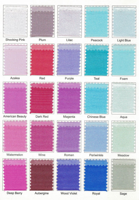 Sparkle Organza Nylon Fabric - Shimmer, 45" Width, Multiple Colors (1 Yard)