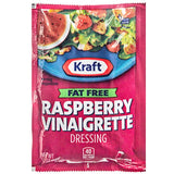 Kraft Fat-Free Raspberry Vinaigrette Dressing Packet 1.5 oz. - 60/Case