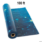 Starry Night Disposable Plastic Tablecloth Roll 40" x 100 ft.