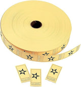 Yellow Star Single Roll Tickets Bulk 12000 Pc.
