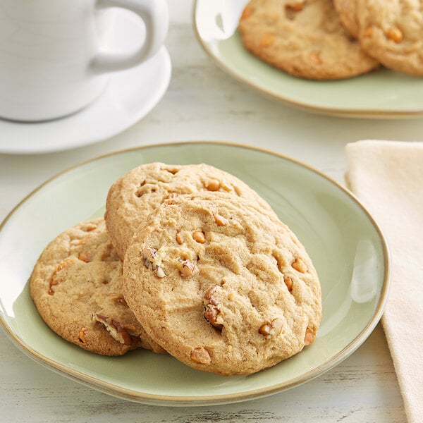 David's Cookies Gourmet Butterscotch Pecan Cookie Dough 1.5 oz. - 213/Case
