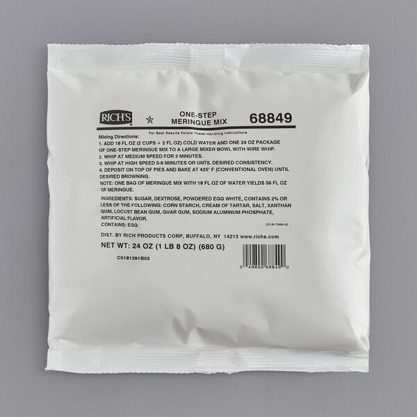 Rich's Allen One-Step Meringue Mix 1.5 lb. - 12/Case