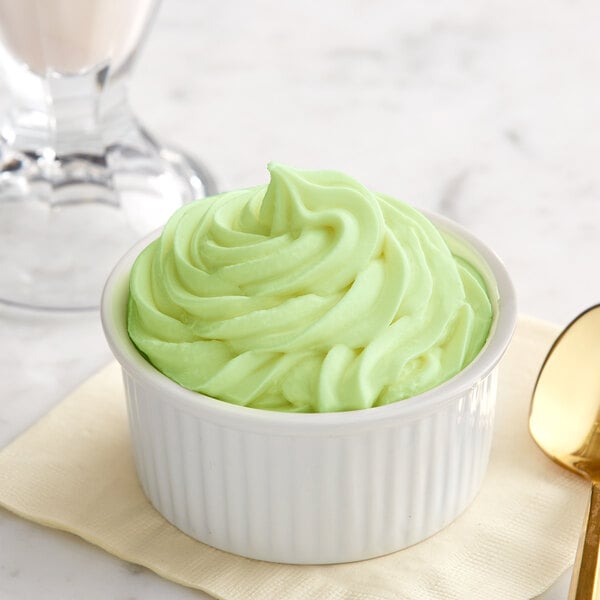 Creamery Ave. Pistachio Soft Serve Mix 3.2 lb. - 6/Case