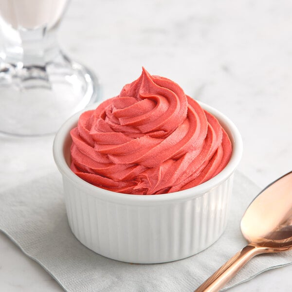 Creamery Ave. Raspberry Soft Serve Mix 3.2 lb. - 6/Case