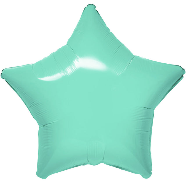 Foil Star Balloon Robins Egg Blue