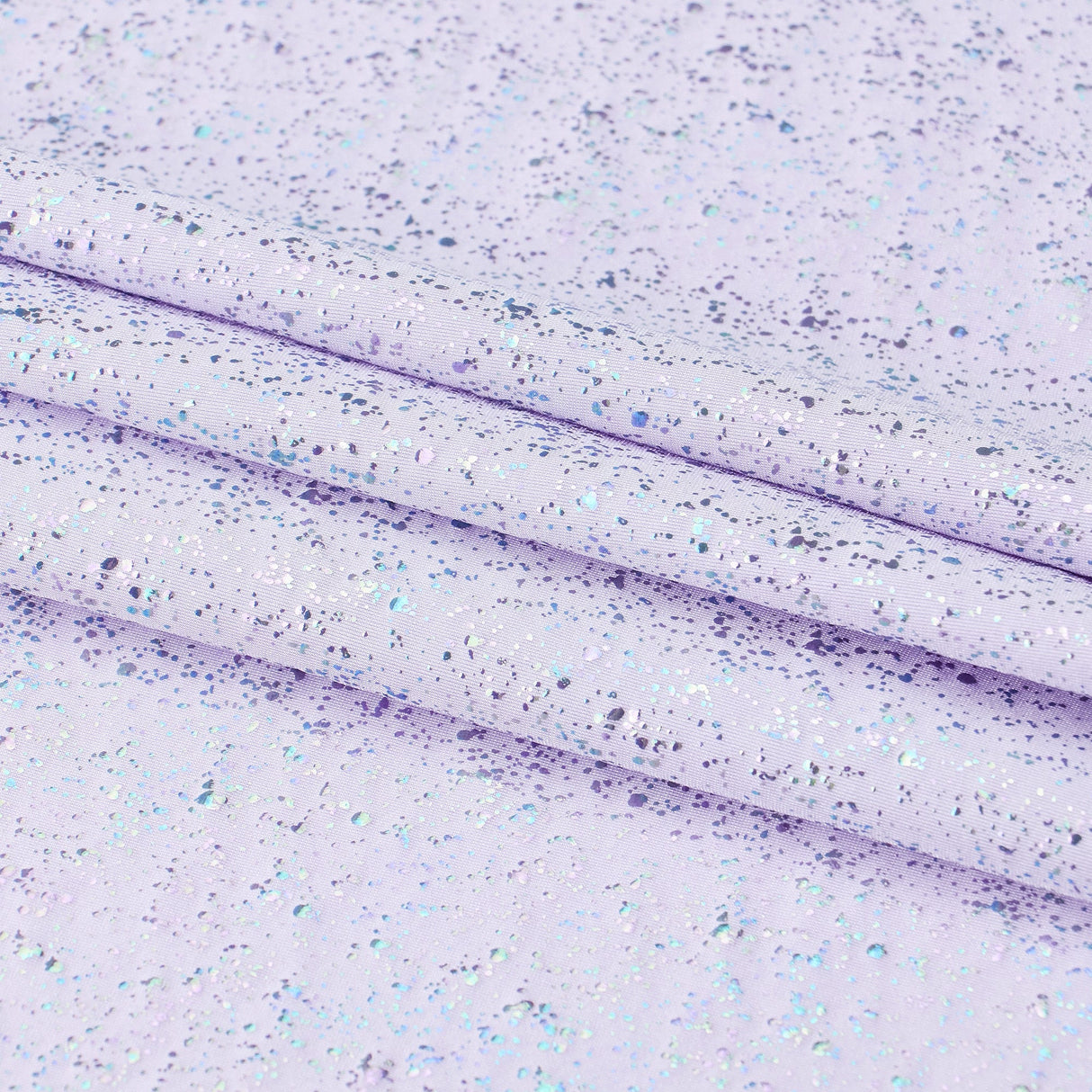 Robins Egg Speckle Nylon Spandex Fabric - Speckled Foil, 56/58" Width (1 Yard)