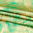 Thunder Hologram Spandex Fabric - Green/Gold, 58" Width (1 Yard)