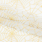 Spiderweb Foiled Mesh Spandex Fabric - Black/Silver, 58/60" Width (1 Yard)