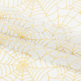 Spiderweb Foiled Mesh Spandex Fabric - Black/Silver, 56/58" Width (1 Yard)