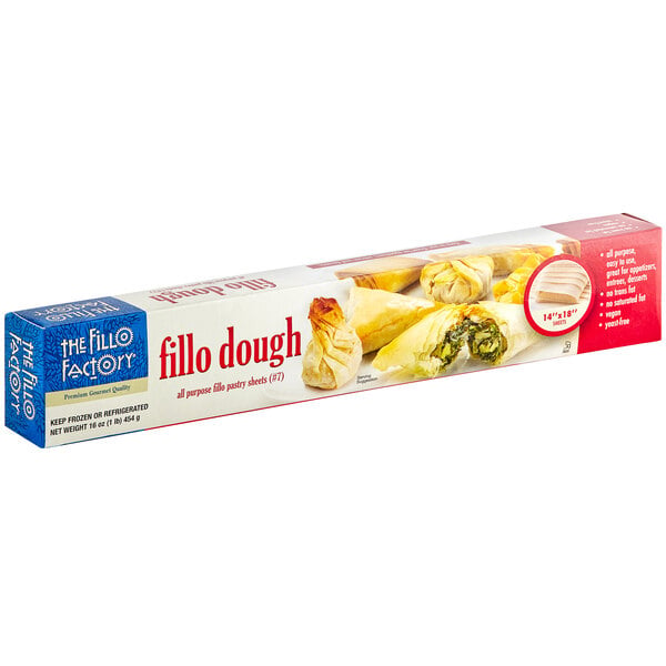 Fillo Factory #7 14" x 18" Fillo Dough Sheets 1 lb. - 24/Case