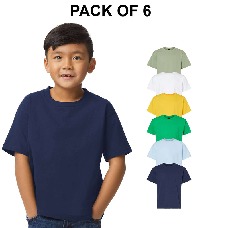 GildanÂ® Softstyle Youth Midweight Short Sleeve Crew-Neck T-Shirt