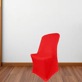 1 Piece Stretchy Red Spandex Chair Cover for Lifetime Folding Chairs