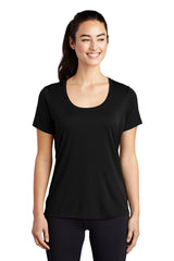 Sport-Tek®- Ladies Scoop Neck Short Sleeve Tee