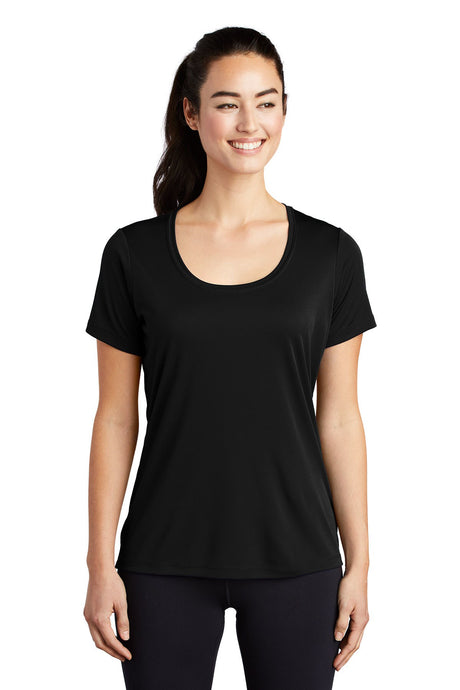 Sport-Tek®- Ladies Scoop Neck Short Sleeve Tee