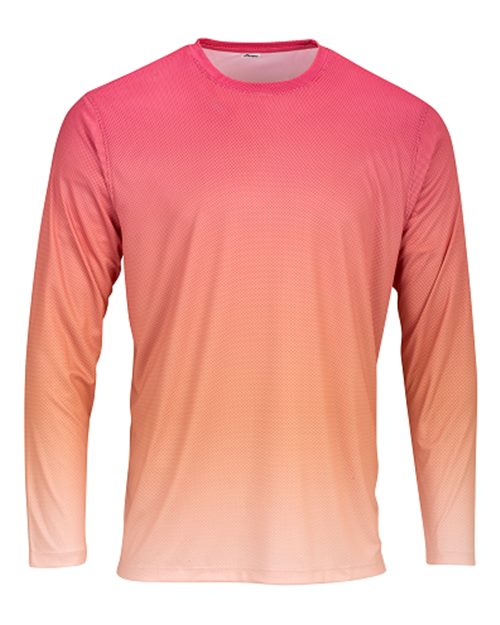 Paragon® Barbados Performance Pin Dot Crewneck Long Sleeve T Shirt