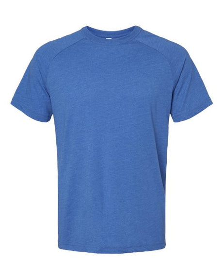 BELLA + CANVAS® - Heather CVC Raglan Short Sleeve Crewneck Tee