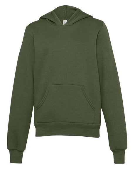 Bella + Canvas® Youth Sponge Fleece Pullover Long Sleeve Hooded Sweatshirt
